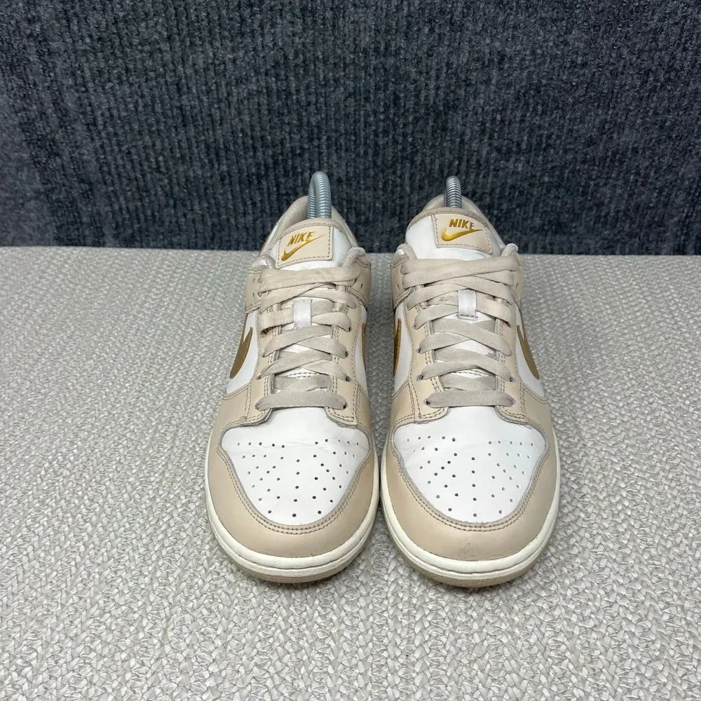 Nike Dunk Low Phantom Metallic Gold White Shoes Sneakers Women’s 7.5 DX5930-001